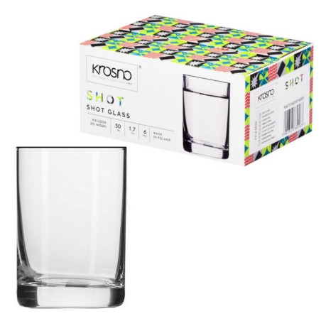 Kieliszki do wódki 50ml 6szt Krosno Shot